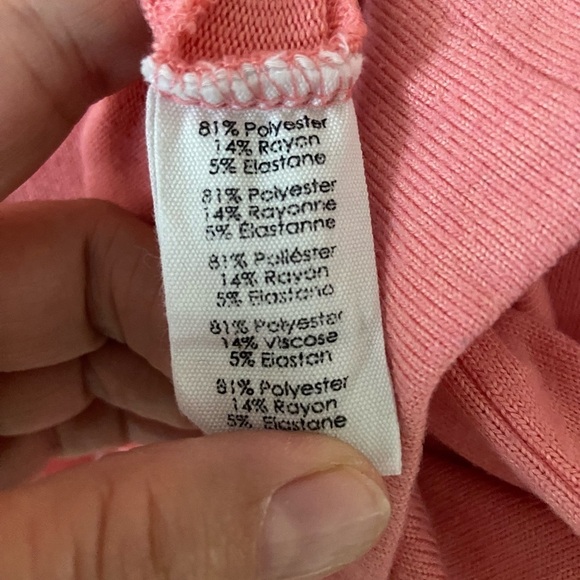 P. J.Salvage XL Let’s get Tropical in Coral color sweatshirt - Picture 4 of 6